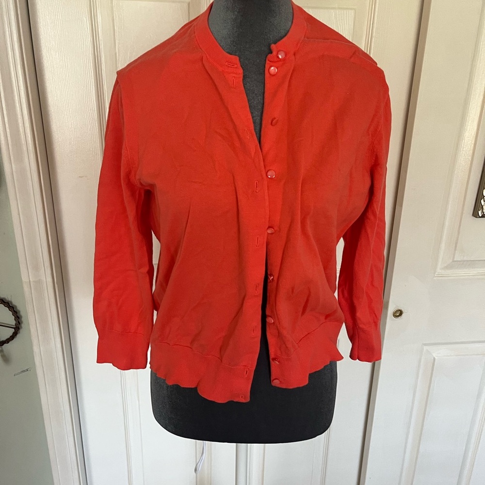 Women’s Coral Button-Front Cardigan Jacket